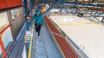 빙원 위 높은 곳에서